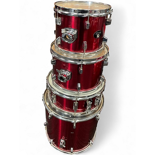 Used Rogers 5 Piece Crimson Kit Metallic Red Drum Kit