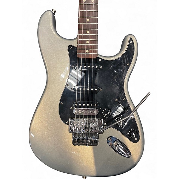 Used Fender FSR Standard Stratocaster HSS Silver Solid Body Electric Guitar