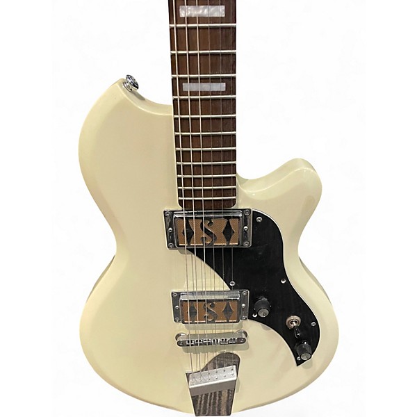 Used Supro WESTBURY Olympic White Solid Body Electric Guitar