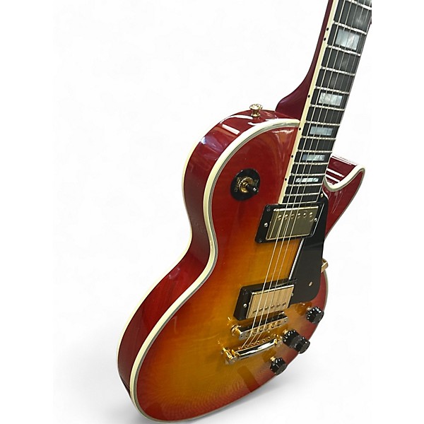 Used Gibson Les Paul Custom Cherry Sunburst Solid Body Electric Guitar