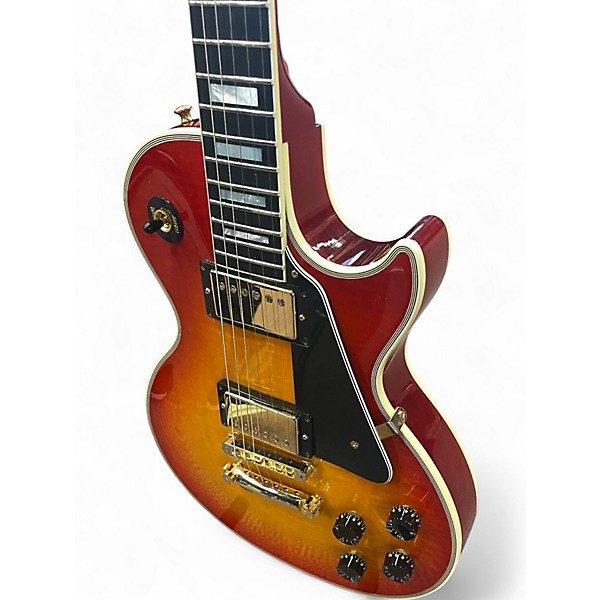 Used Gibson Les Paul Custom Cherry Sunburst Solid Body Electric Guitar