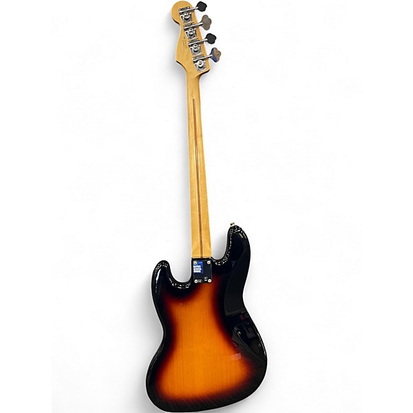Used 2016 Fender Standard Jazz Bass Brown Sunburst Electric Bass Guitar