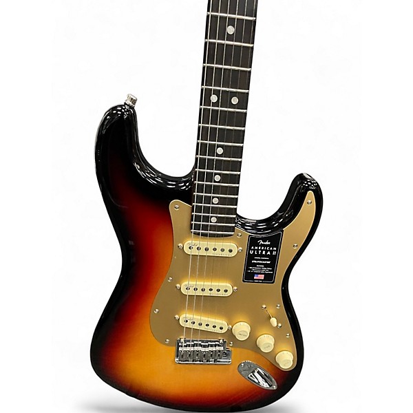 Used Fender american ultra II stratocaster sunburst Solid Body Electric Guitar