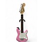 Used Squier Mini Affinity Stratocaster V2 Pink Solid Body Electric Guitar thumbnail