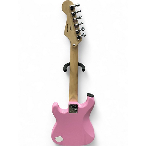 Used Squier Mini Affinity Stratocaster V2 Pink Solid Body Electric Guitar