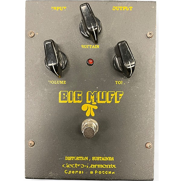 Used Electro-Harmonix BIG MUFF PIV7 (BLACK RUSSIAN) DISTORTION SUSTAINER Effect Processor