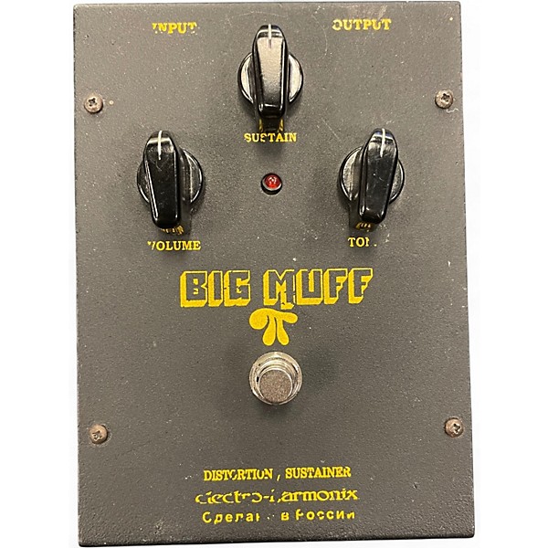 Used Electro-Harmonix BIG MUFF PIV7 (BLACK RUSSIAN) DISTORTION SUSTAINER Effect Processor