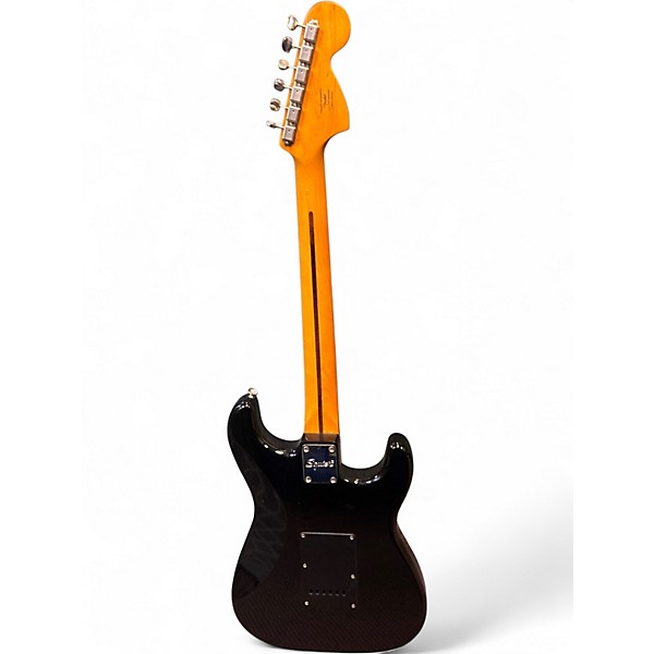 Used Squier Stratocaster HSS Black Solid Body Electric Guitar