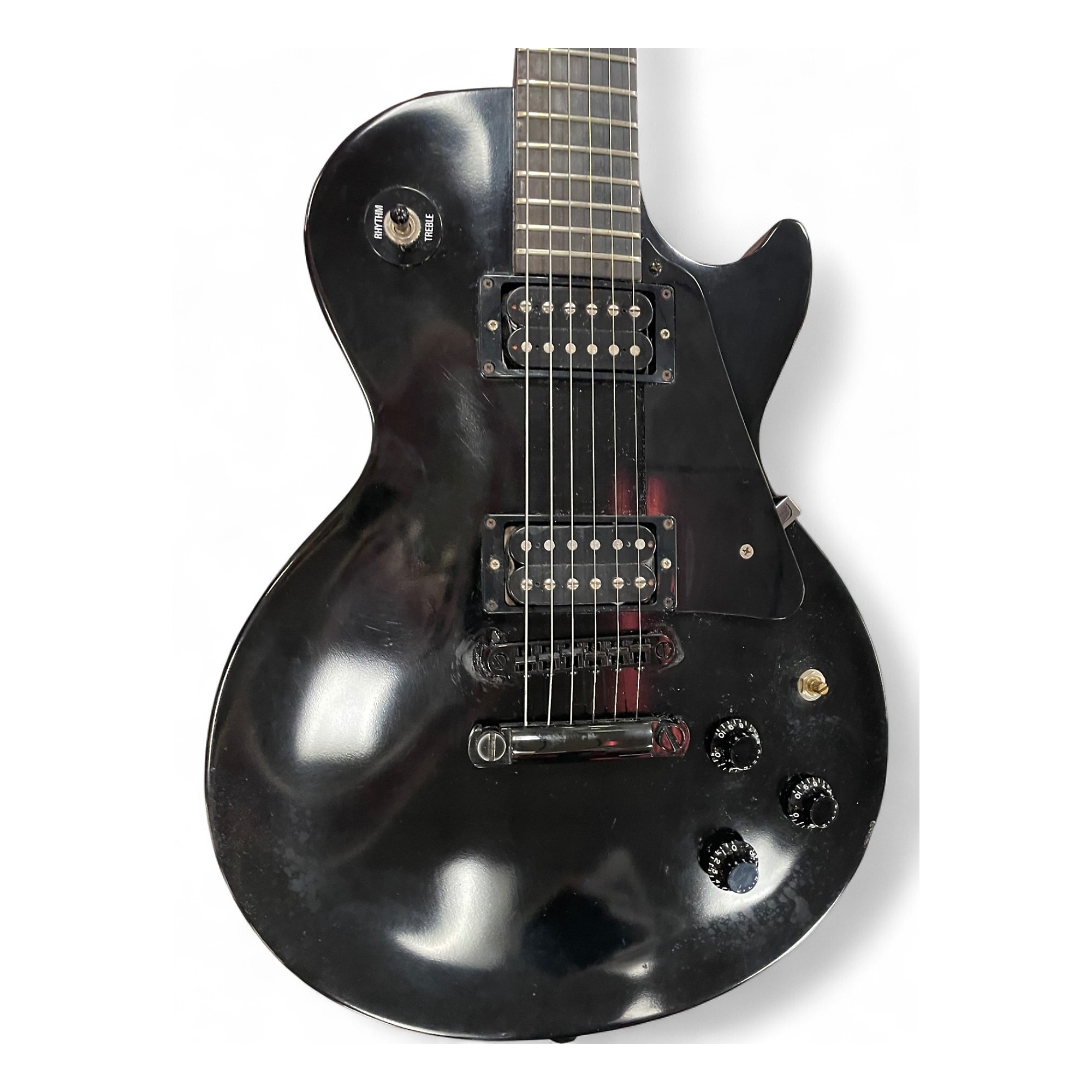 Used 2000 Gibson Les Paul Gothic Morte black Solid Body Electric