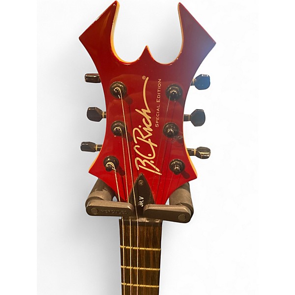 Used B.C. Rich JR V Red Solid Body Electric Guitar