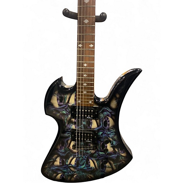 Used B.C. Rich Mockingbird Body Art Forty Lashes Solid Body Electric Guitar