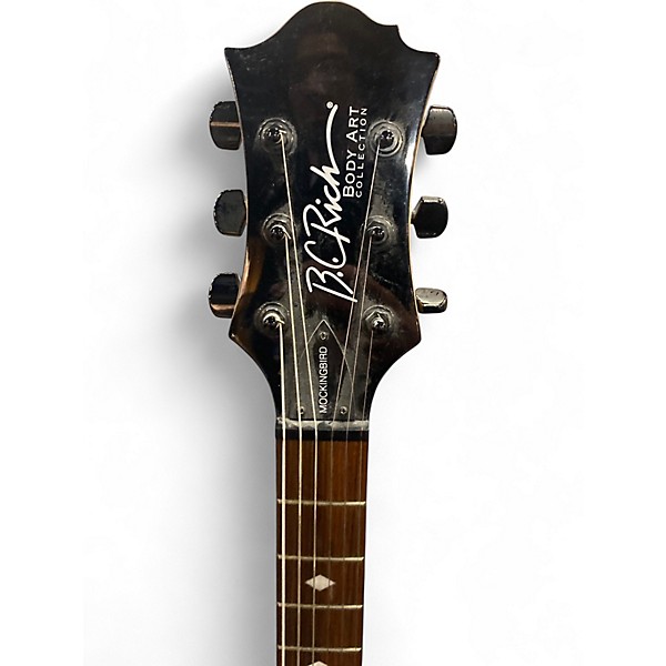 Used B.C. Rich Mockingbird Body Art Forty Lashes Solid Body Electric Guitar