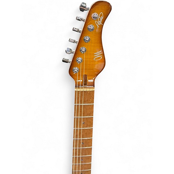 Used Mayones AQUILA AMBER BURST Solid Body Electric Guitar
