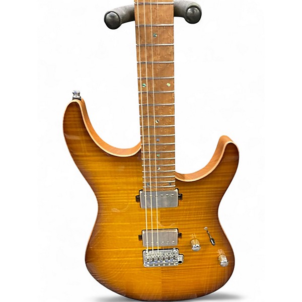 Used Mayones AQUILA AMBER BURST Solid Body Electric Guitar