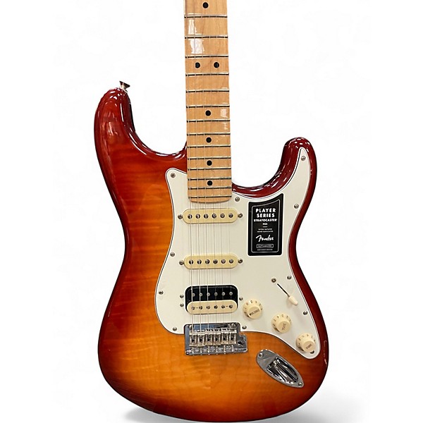 Used Fender Player Plus Stratocaster Plus Top HSS Sienna Sunburst Solid Body Electric Guitar
