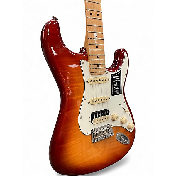 Used Fender Player Plus Stratocaster Plus Top HSS Sienna Sunburst Solid Body Electric Guitar