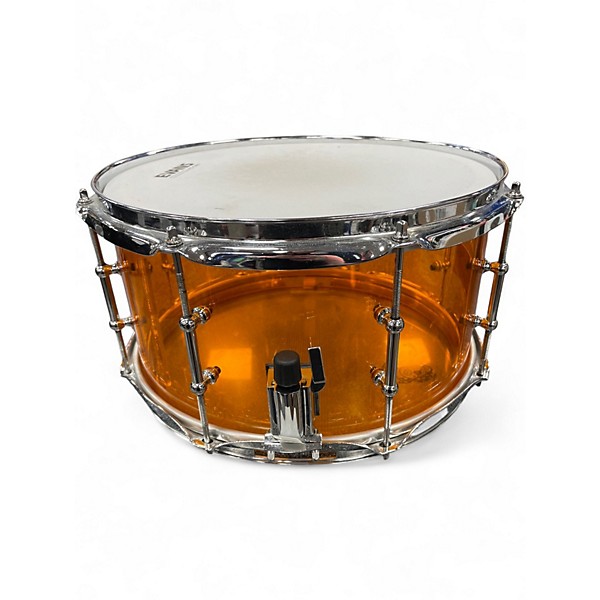 Used Pork Pie 7X13 Piglite snare Amber Drum