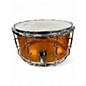 Used Pork Pie 7X13 Piglite snare Amber Drum
