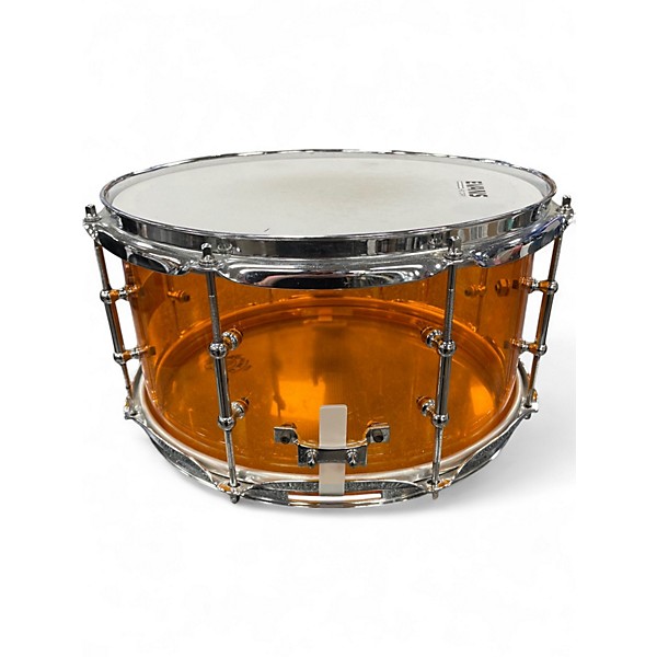 Used Pork Pie 7X13 Piglite snare Amber Drum