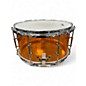 Used Pork Pie 7X13 Piglite snare Amber Drum