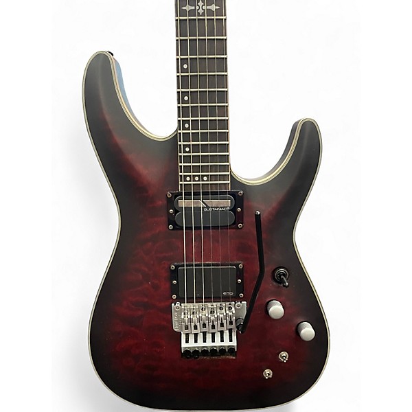 Used Schecter Guitar Research C1 Floyd Rose Platinum SUSTAINIAC Gray Solid Body Electric Guitar