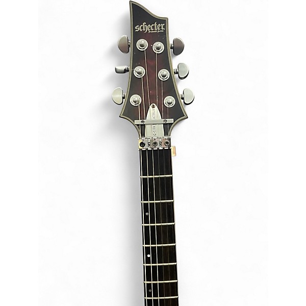 Used Schecter Guitar Research C1 Floyd Rose Platinum SUSTAINIAC Gray Solid Body Electric Guitar