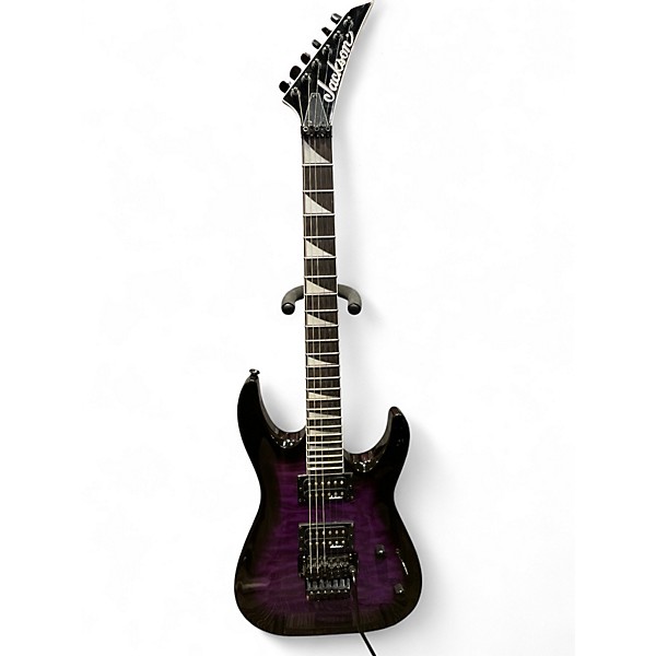 Used Jackson JS32 Dinky TRANSPARENT PURPLE BURST Solid Body Electric Guitar