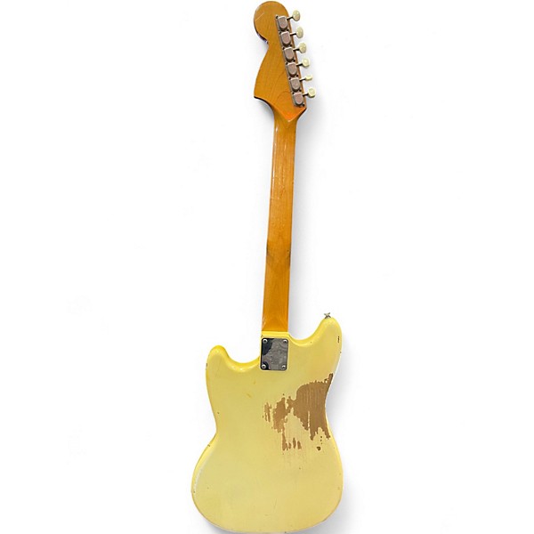 Vintage 1966 Fender Mustang Vintage White Solid Body Electric Guitar