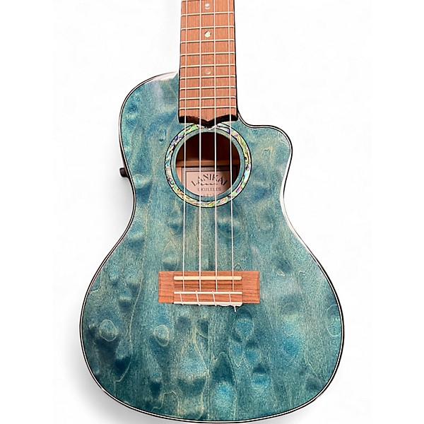 Used Lanikai QM-BLCE MAPLE BLUE STAIN Ukulele