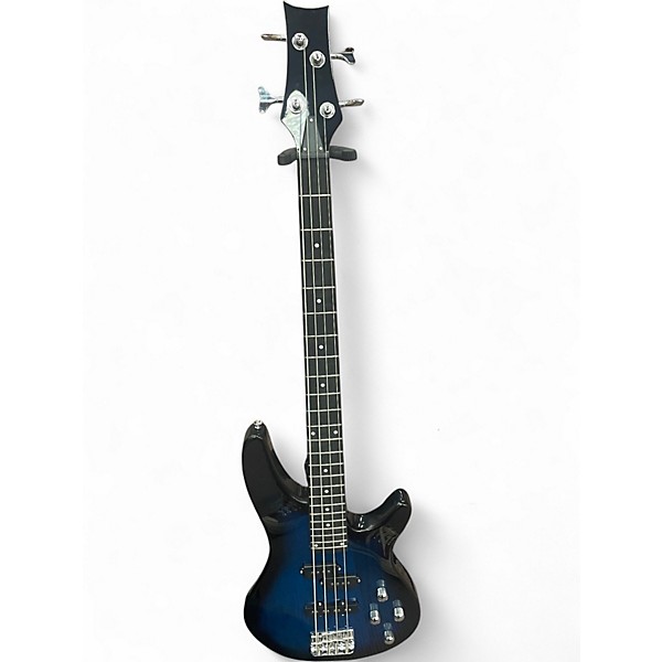 Used Klaxon Bass Blue Burst Electric Bass Guitar