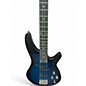 Used Klaxon Bass Blue Burst Electric Bass Guitar