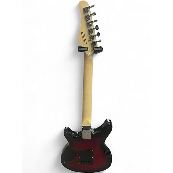 Used Rogue RR100 Rocketeer Red to Black Fade Solid Body Electric Guitar