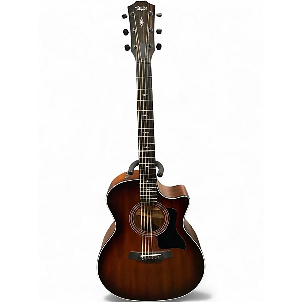 Used Taylor 324CE V-Class Dark Cherry Burst Acoustic Electric Guitar