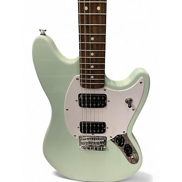 Used Squier Bullet Mustang HH Seafoam Green Solid Body Electric Guitar