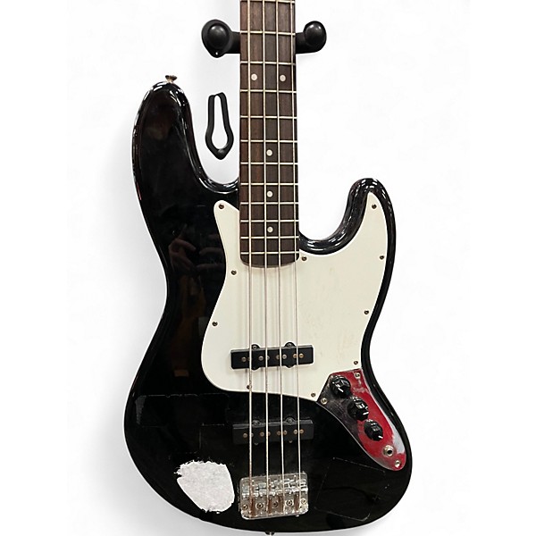 Used Squier Affinity Jazz Bass Black Electric Bass Guitar