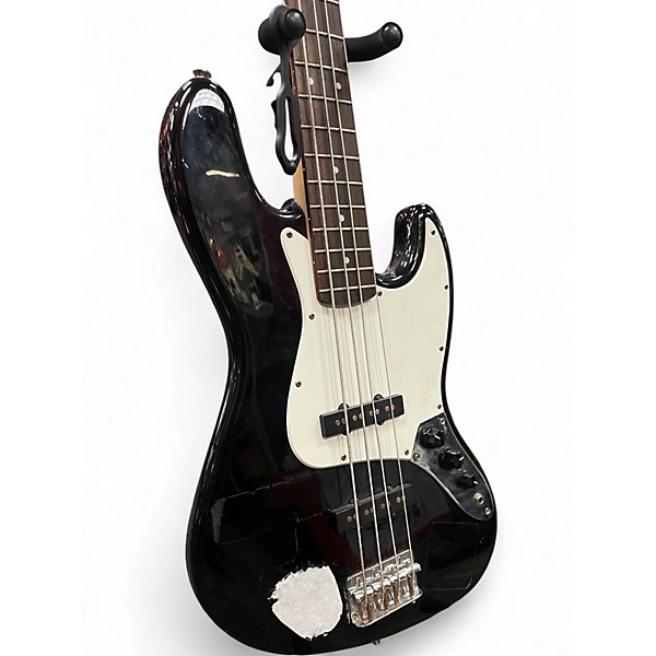 Used Squier Affinity Jazz Bass Black Electric Bass Guitar