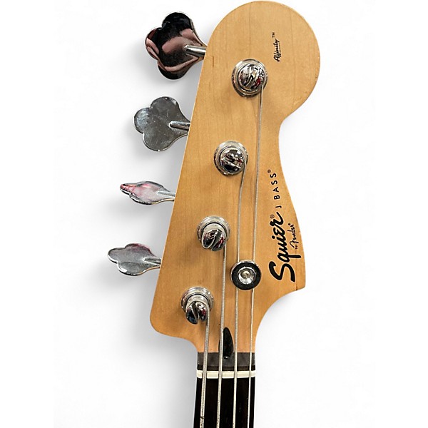 Used Squier Affinity Jazz Bass Black Electric Bass Guitar