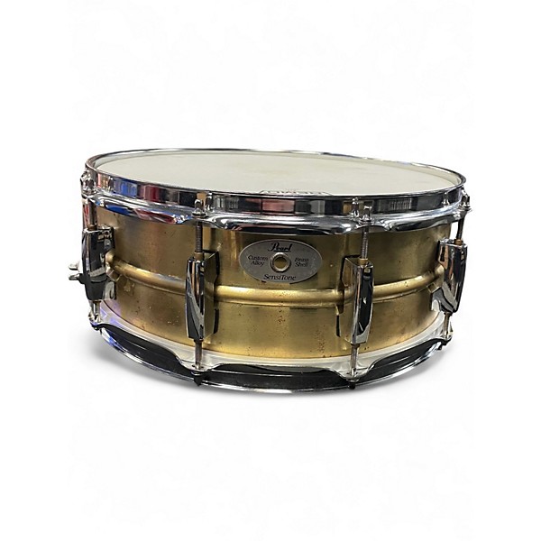 Used Pearl 14X5.5 Sensitone Snare Brass Drum