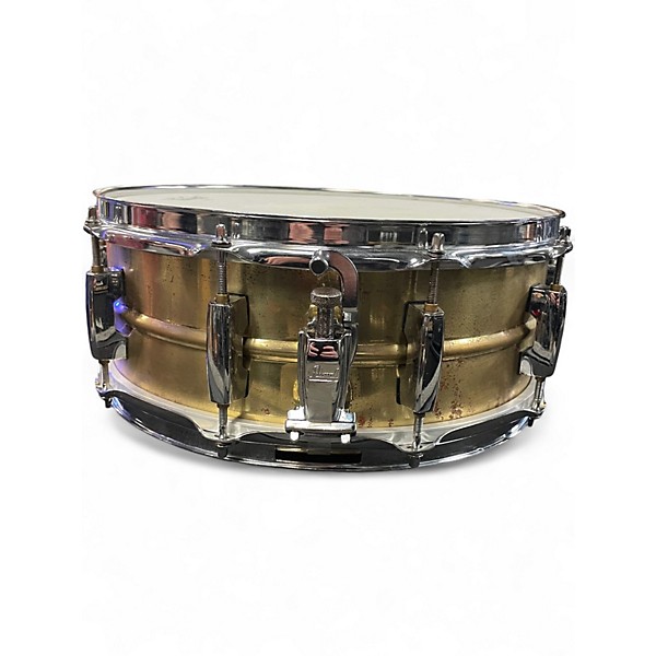 Used Pearl 14X5.5 Sensitone Snare Brass Drum
