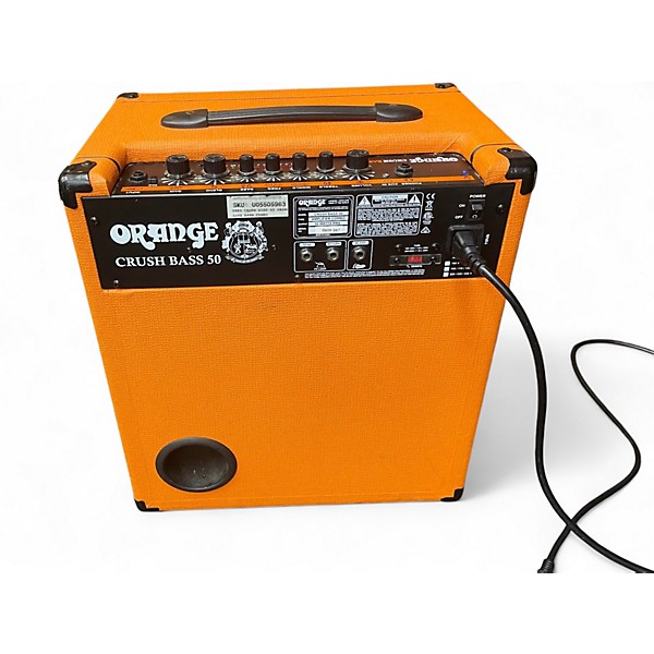Used Orange Amplifiers Crush Bass 50 Bass Combo Amp