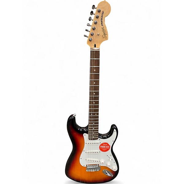 Used Squier Affinity Stratocaster 2 Color Sunburst Solid Body Electric Guitar