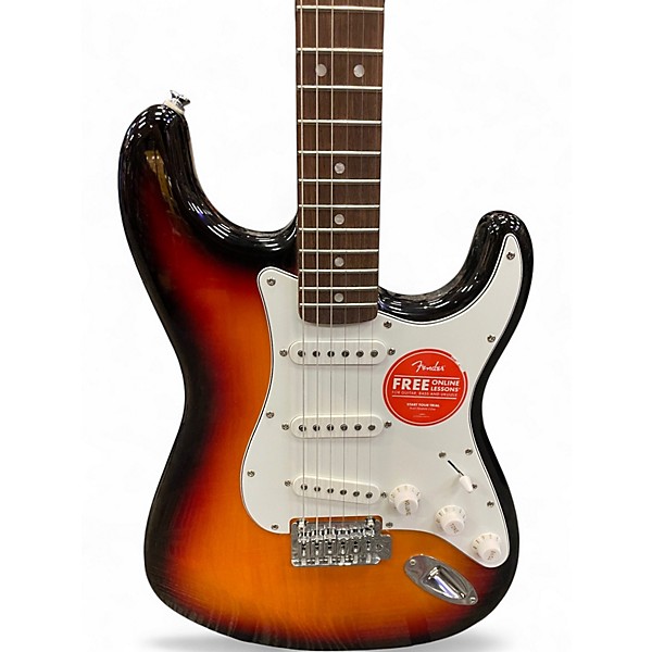 Used Squier Affinity Stratocaster 2 Color Sunburst Solid Body Electric Guitar