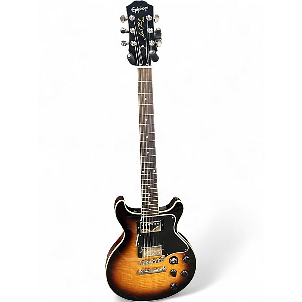 Used 2025 Epiphone Les Paul Special Double Cut Figured BOURBON BURST Solid Body Electric Guitar