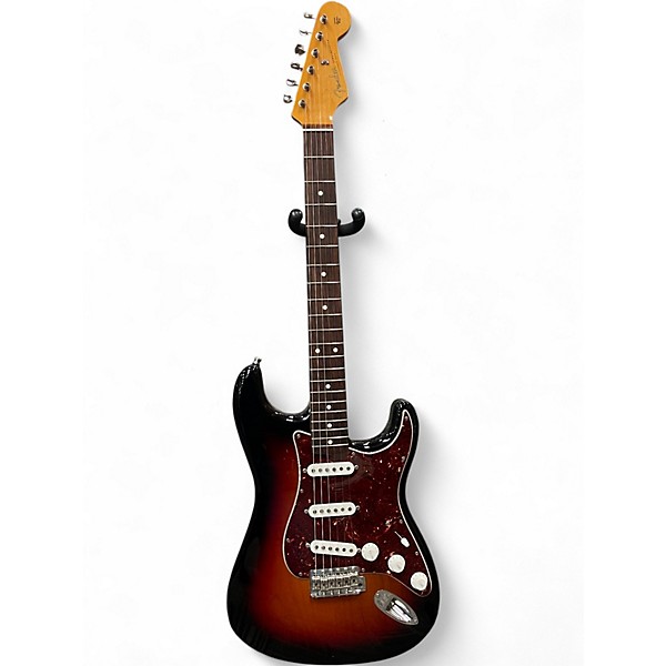 Used Fender Artist Series John Mayer Stratocaster 3 Color Sunburst Solid Body Electric Guitar