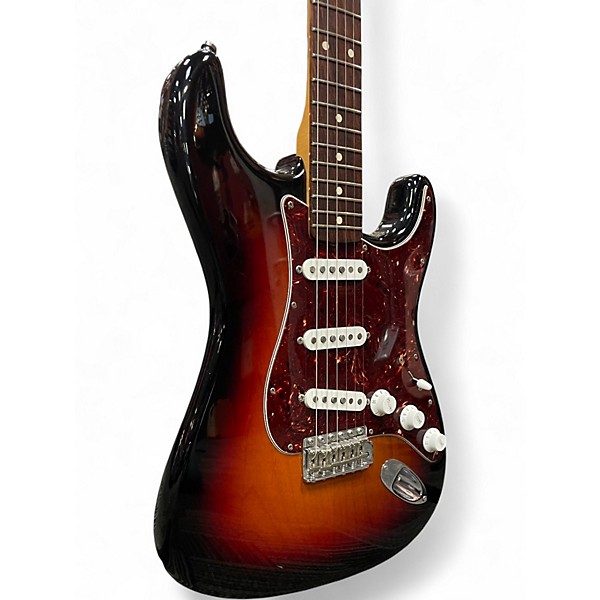 Used Fender Artist Series John Mayer Stratocaster 3 Color Sunburst Solid Body Electric Guitar
