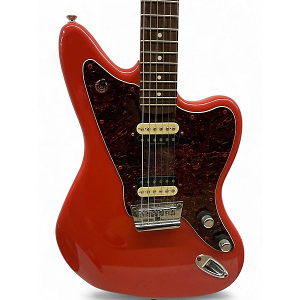 Used Fender Vintage Modified Jaguar HH Fiesta Red Solid Body Electric Guitar