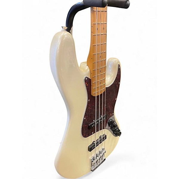 Used Fender Player Plus Active Jazz Bass Olympic Pearl Electric Bass Guitar
