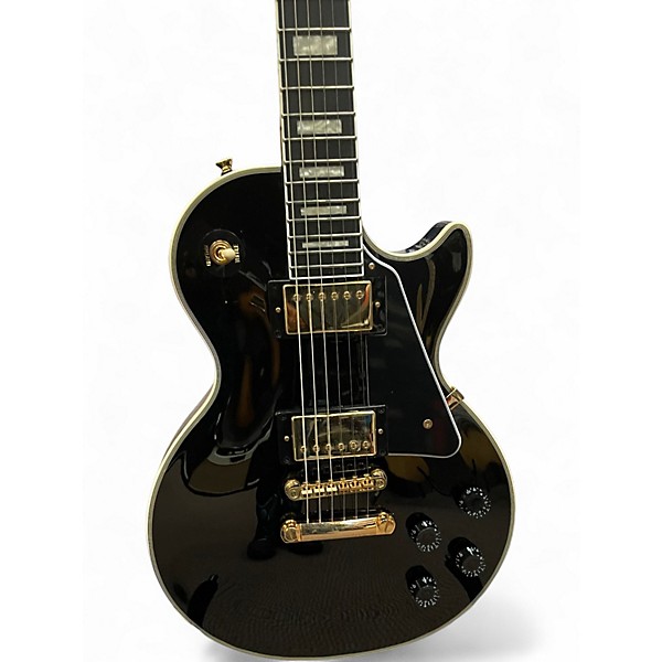 Used Epiphone Les Paul Custom Black Solid Body Electric Guitar