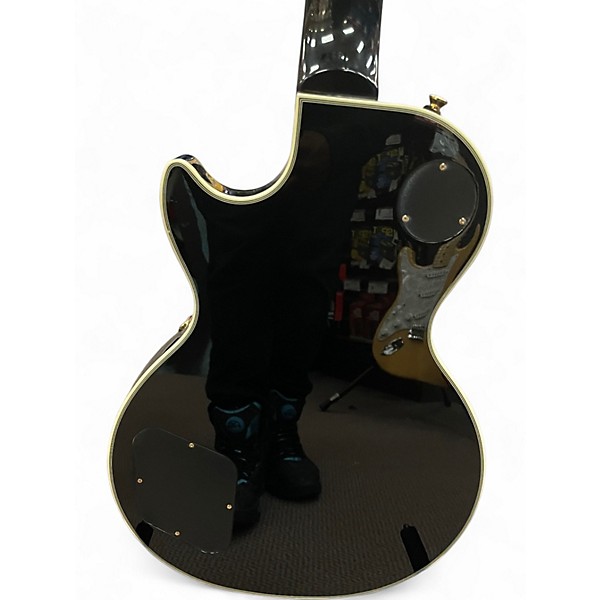 Used Epiphone Les Paul Custom Black Solid Body Electric Guitar