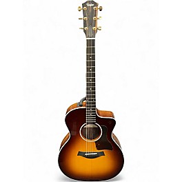 Used Taylor 214CESB DLX Natural Acoustic Electric Guitar